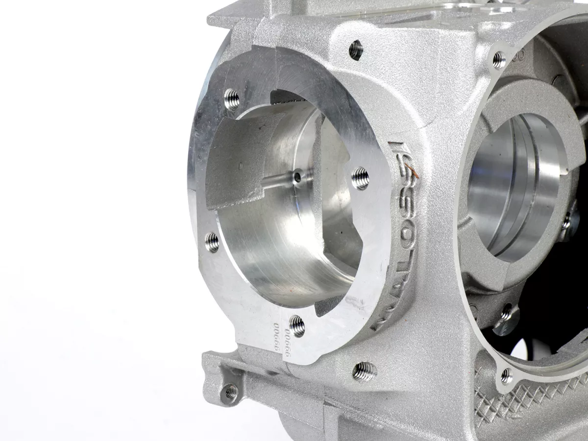 Cárter motor -MALOSSI VR-One, admisión por láminas (SOLO cárter motor, sin colector de admisión, sin bloque de láminas, sin cojinetes, sin silentblocs) - Vespa PX200 Elestart