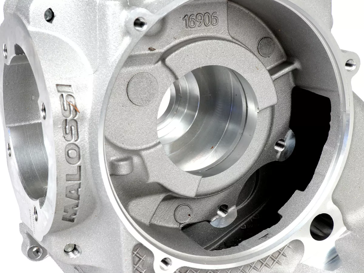 Cárter motor -MALOSSI VR-One, admisión por láminas (SOLO cárter motor, sin colector de admisión, sin bloque de láminas, sin cojinetes, sin silentblocs) - Vespa PX200 Elestart