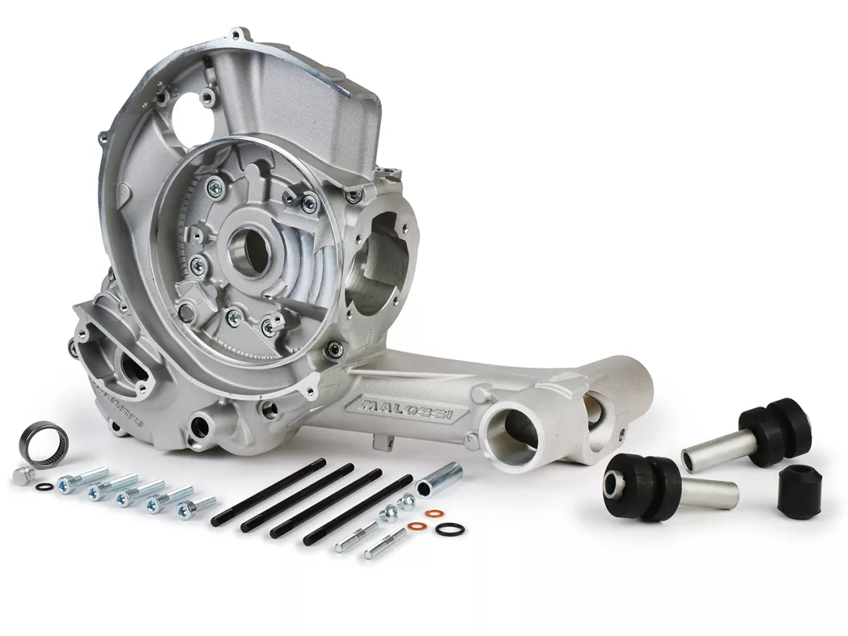 Engine casing -MALOSSI V-One, rotary valve- Vespa PX80, PX125, PX150, LML Star/Stella 125/150 Elestart