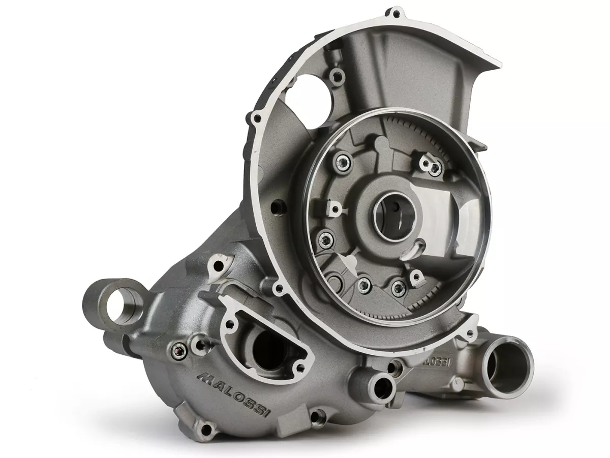 Engine casing -MALOSSI V-One, rotary valve- Vespa PX80, PX125, PX150, LML Star/Stella 125/150 Elestart