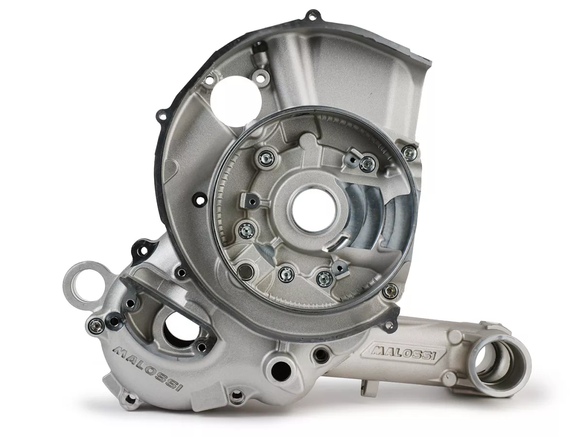 Engine casing -MALOSSI V-One, rotary valve- Vespa PX80, PX125, PX150, LML Star/Stella 125/150 Elestart