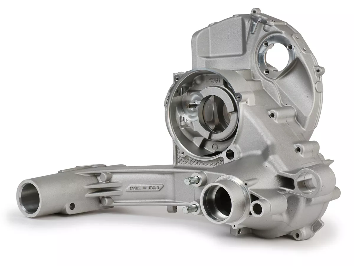 Engine casing -MALOSSI V-One, rotary valve- Vespa PX80, PX125, PX150, LML Star/Stella 125/150 Elestart