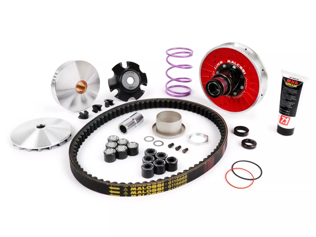 Kit variateur -MALOSSI Overrange MHR aluminium - Piaggio 50cc (1998-, carter long)