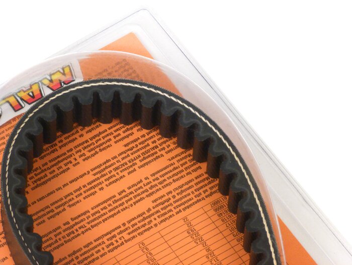 Cinghia trapezoidale -MALOSSI Aramide (918x22mm)- HONDA 125-150 @, Dylan, Pantheon, PS,SH, SH Scoopy, SH I, S-Wing, KEEWAY 125-150 Outlook, BENELLI 150 Caffè Nero - sostituisce M6112788