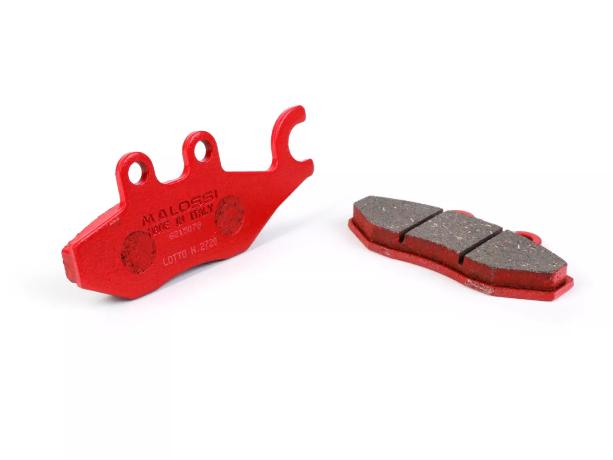Bromsbelägg -MALOSSI MHR Synt 76,8x41,8/96,9x41,2mm- Heng Tong (Ø12mm) - GTS300 HPE, Supertech, Supersport, Super Racing Sixties, Super Notte, Yacht Club, Touring, Super, GTV300 Sei Giorni, GT, GTL, GTS, Runner FX/FXR/VX/VXR 125-180-200, SP50, Fuoco 500,
