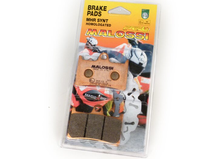 Brake pads -MALOSSI MHR Synt 69.2x51.3mm- Brembo Bremsattel (Vespa GTS), Yamaha XP500 T-Max, XP530 T-Max, MT-07, MT-09, MT-10, YZF-R1 1000, YZF-R1M 1000, XJR1300