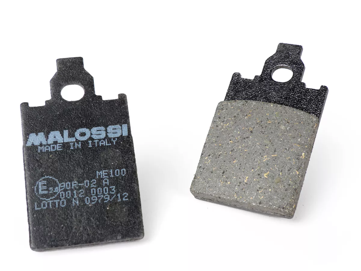 Bromsbelägg -MALOSSI- Sport - homologerade - 31,6x57,2mm - PIAGGIO Free, MALAGUTI F10, F12, F15, Crosser, Centro, BETA Chrono, Tempo