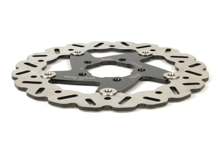 Brake disc -MALOSSI Whoop floating OS Ø250x58mm 5o - F32S/F37R- GILERA Runner 50cc 2t LC PureJet 2006 (f), Runner 50cc 2t LC SP-carb (C451M) 2006 (f), Runner 125cc 4-stroke LC VX 2006 (f), Runner 200cc 4-stroke LC VXR 2006 (f)