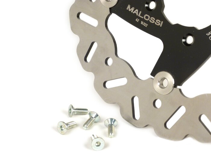 Brake disc -MALOSSI Whoop floating OS Ø250x58mm 5o - F32S/F37R- GILERA Runner 50cc 2t LC PureJet 2006 (f), Runner 50cc 2t LC SP-carb (C451M) 2006 (f), Runner 125cc 4-stroke LC VX 2006 (f), Runner 200cc 4-stroke LC VXR 2006 (f)