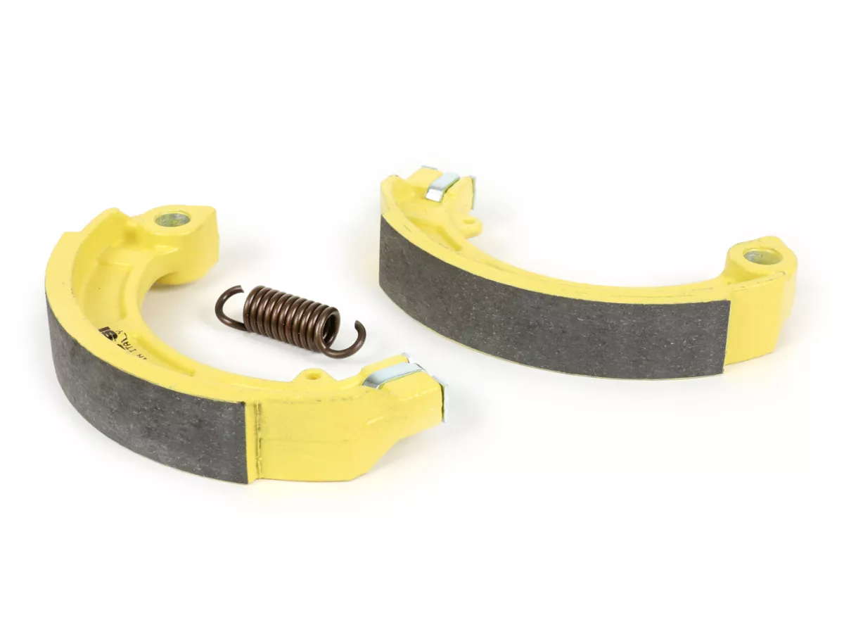 Brake shoes -MALOSSI Ø=150x24mm- VESPA  PX (f/r), PK (f/r), T5 125cc (f/r), Vespa Rally180 (VSD1T), Vespa Rally200 (VSE1T) (r), Sprint (r), TS (r), GT125 (r), GTR125 (r), GL150 (VLA1T) (r), SS180 (r), GS160 (r), GS150 / GS3 (VS5T) (r)
