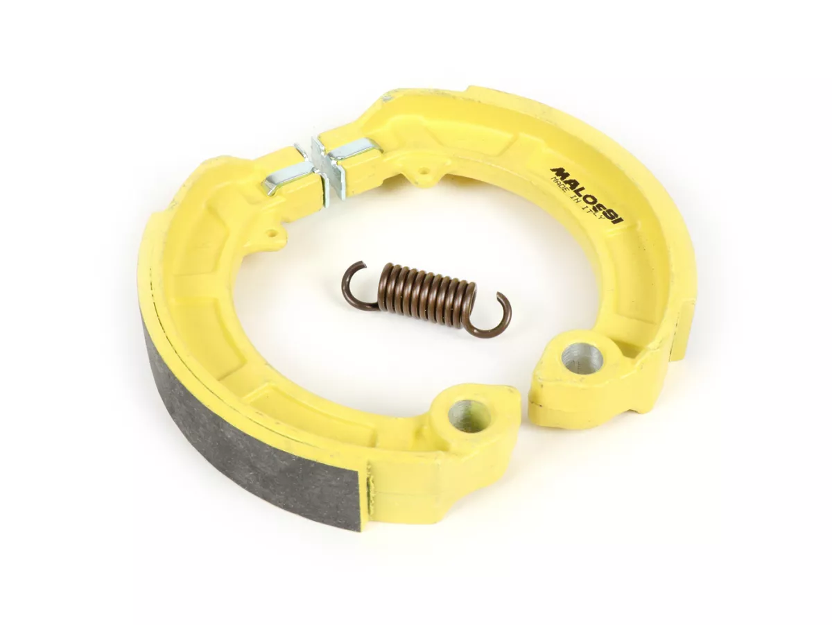 Brake shoes -MALOSSI Ø=150x24mm- VESPA  PX (f/r), PK (f/r), T5 125cc (f/r), Vespa Rally180 (VSD1T), Vespa Rally200 (VSE1T) (r), Sprint (r), TS (r), GT125 (r), GTR125 (r), GL150 (VLA1T) (r), SS180 (r), GS160 (r), GS150 / GS3 (VS5T) (r)