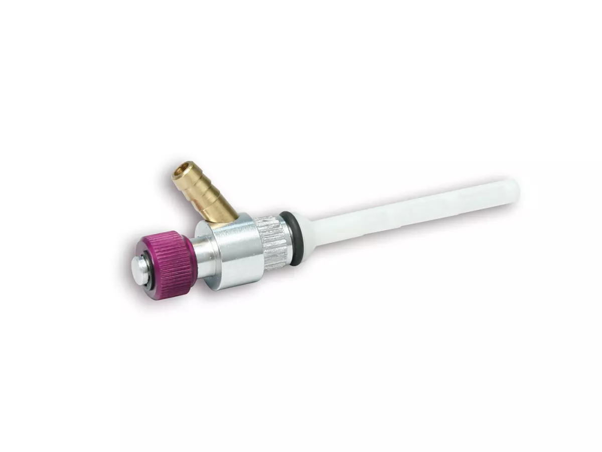Robinet d’essence -MALOSSI Ø15mm, Ø9mm- cyclomoteur, commande manuelle, remplace le robinet d’essence à dépression- Piaggio, Gilera, Vespa, MBK, Peugeot, Yamaha, Kymco