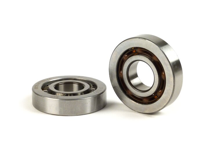 Set cuscinetti a sfera albero motore -MALOSSI Sport Piaggio/Gilera 50-80cc- BB1 3055B (20x52x12mm) - C3M Poliammide - (utilizzato per albero motore Piaggio/Gilera automatico 50-80 ccm 2 tempi)