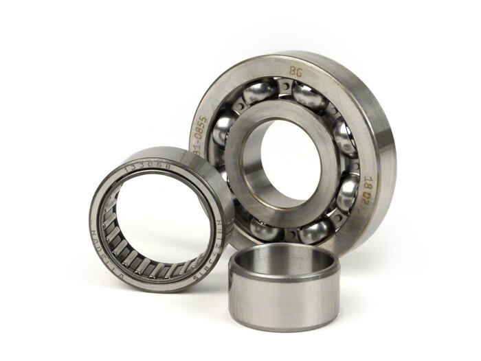 Ball bearing set crankshaft -MALOSSI Sport Vespa PX- 613912 (25x62x12mm) - C4, ball Ø=10.3mm + NBI 253815- (25x38x15mm) - (used for crankshaft Vespa PX, Sprint Veloce, Rally200 (Ducati))