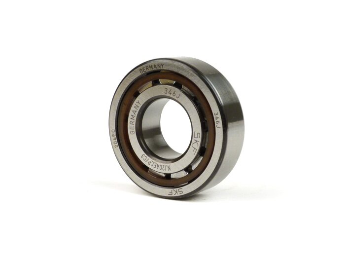 Rullager vevaxel -MALOSSI- NU 204 ECP (20x47x14mm) - C3 polyamid - (används för vevaxel generator sida Vespa V50, V90, SS50, SS90, PV125, ET3, PK S, PK XL)