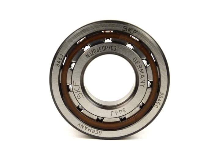Bantalan rol poros engkol -MALOSSI- NU 205 (25x52x15mm) tipe 1 - poliamida C3 - (digunakan untuk sisi poros engkol alternator Lambretta LI (seri 2-3), LIS, SX, TV (seri 2-3), Vespa T5 125cc, GS160 / GS4, SS180)