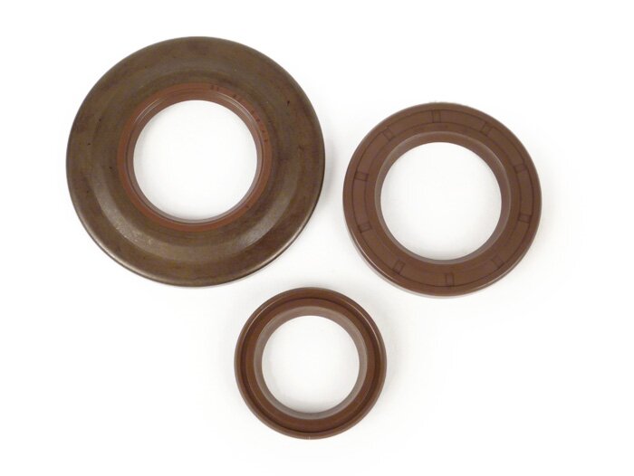Oil seal set-MALOSSI FKM- Vespa PX (1984-1991) - Brake drum=Ø30mm