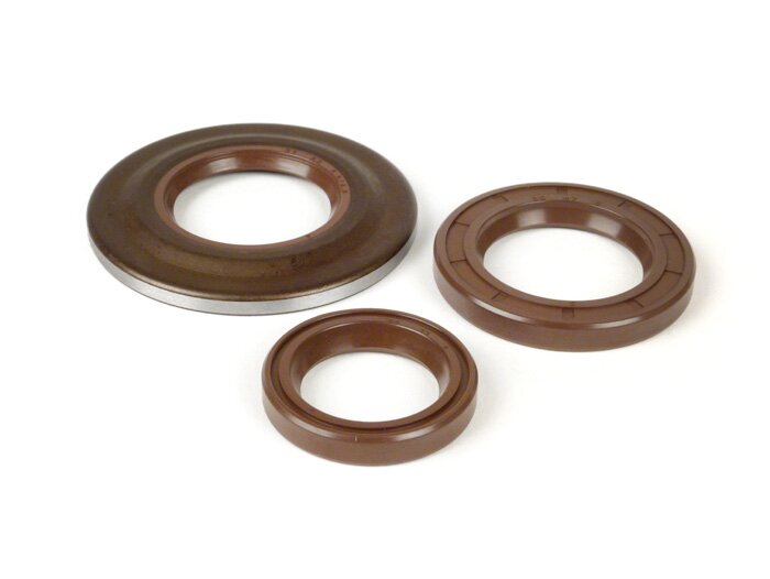Oil seal set-MALOSSI FKM- Vespa PX (1984-1991) - Brake drum=Ø30mm