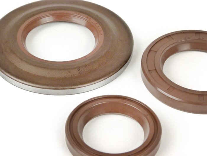 Oil seal set-MALOSSI FKM- Vespa PX (1984-1991) - Brake drum=Ø30mm