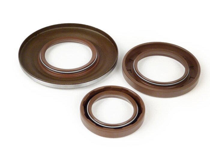 Oil seal set-MALOSSI FKM- Vespa PX (1984-1991) - Brake drum=Ø30mm