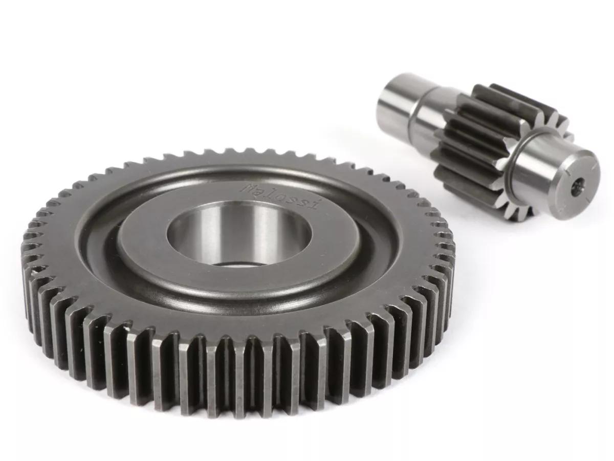Getriebe sekundär -MALOSSI- Piaggio 50 ccm- 15/55 (1:3,66) -  Vespa Primavera 50 3V iGet (Euro4, CA03M, 2018-), Primavera 50 4V (Euro2, C532M), Sprint 50 3V iGet (Euro4, CA01M, 2018-), Sprint 50 4V (Euro2), Piaggio Liberty 50 iGet (Euro3/4, C541M/CA11M),