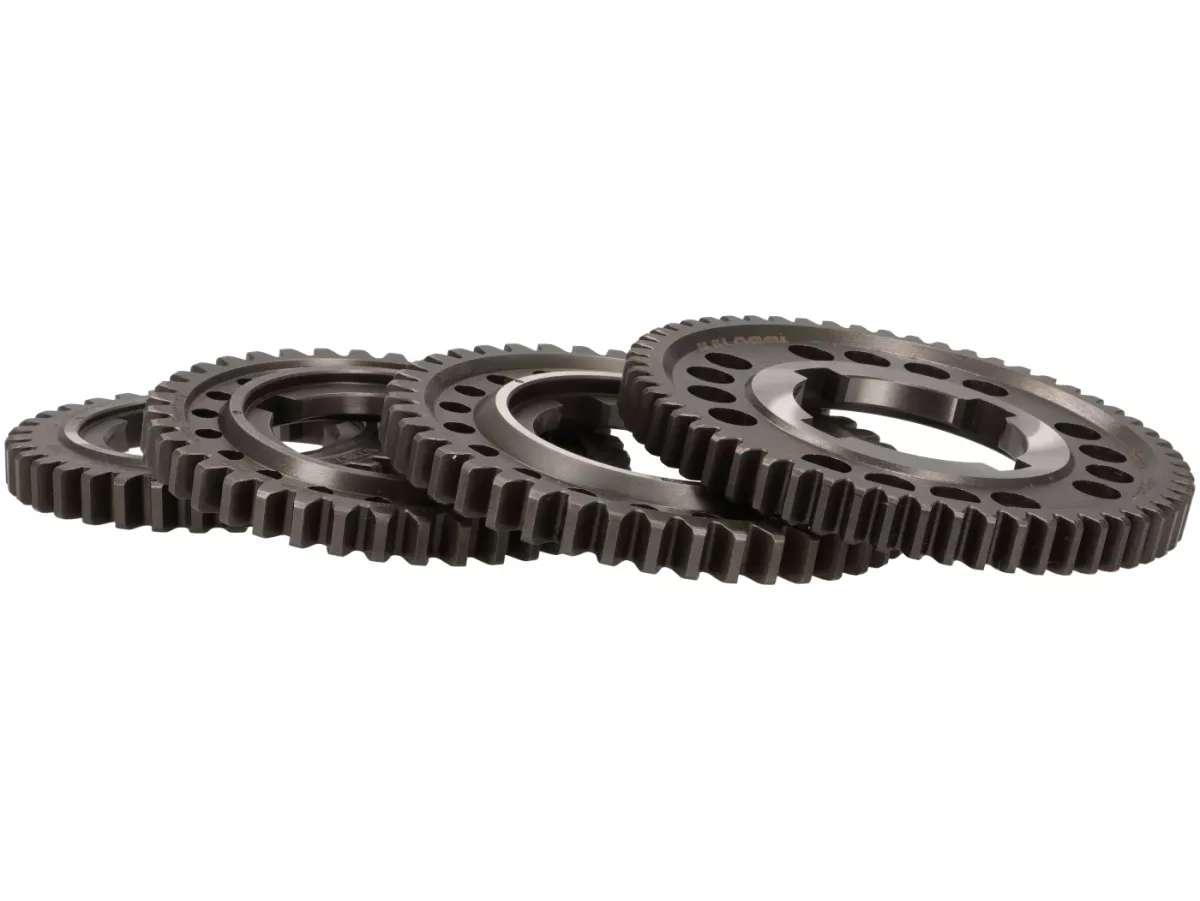 Gear set -MALOSSI ORIGINAL- Vespa PX Lusso (1984-) 125-150-200cc - 57, 42, 38 dan 35 gigi