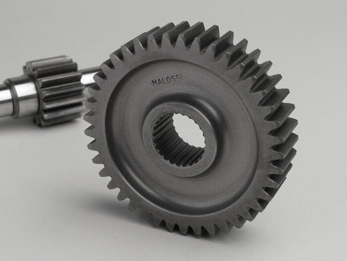 Secondary gears -MALOSSI- Aprilia SR125/150, Piaggio Typhoon125X, Hexagon LX125 (ZAPM05), Skipper125 (ZAPM13), Skipper150 (ZAPM13), Gilera Runner FX125 (ZAPM07), Italjet Dragster125 (DR5010) (2nd version toothed) - 15/41 = 1:2.73
