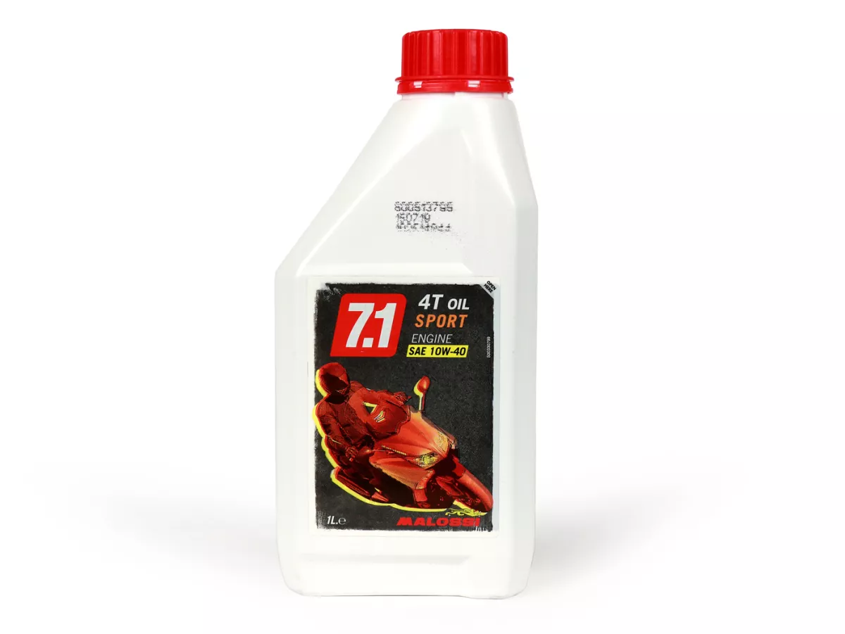 Olie - Motorolie -MALOSSI 7.1 Sport (SAE 10W-40)- 4-takt synthetisch - 1000ml