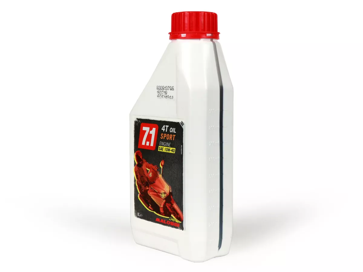 Olie - Motorolie -MALOSSI 7.1 Sport (SAE 10W-40)- 4-takt synthetisch - 1000ml