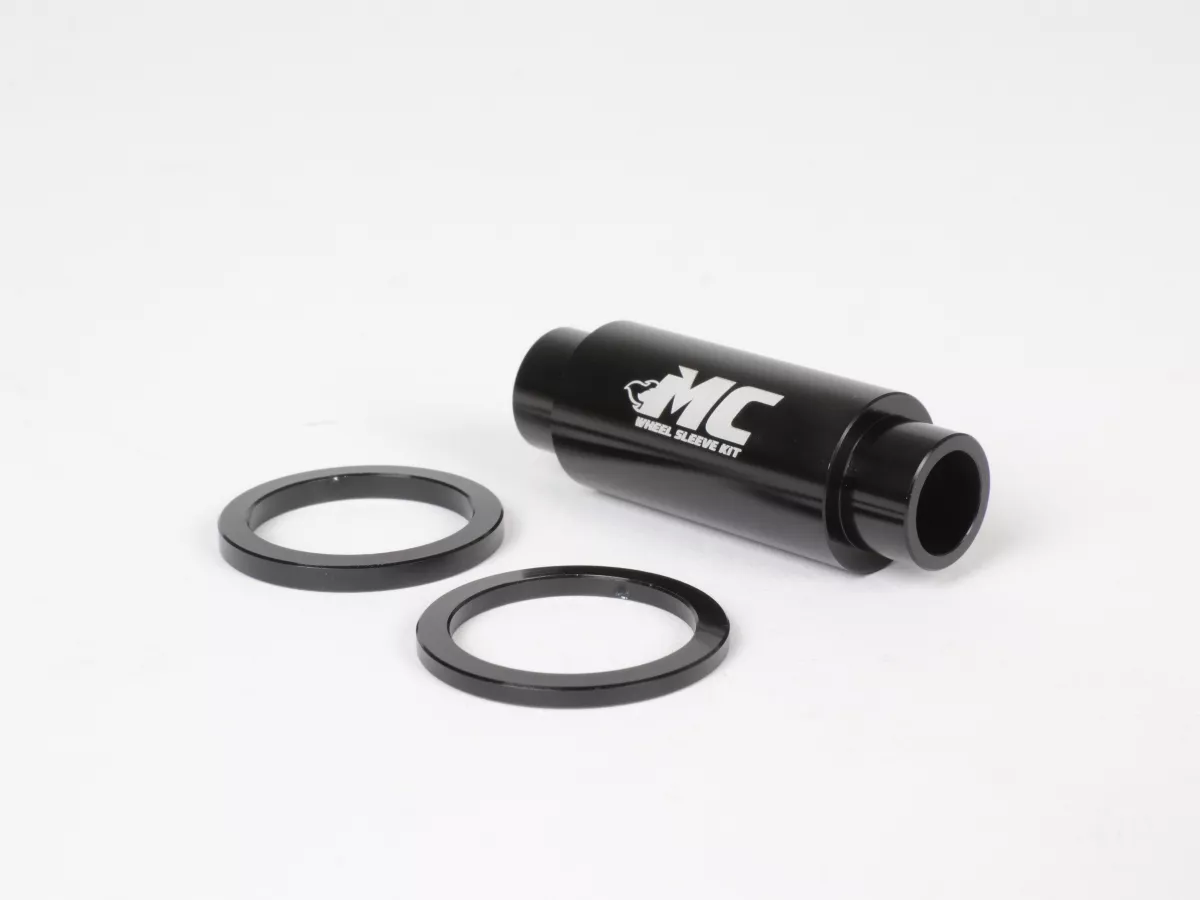 Ombouwset voor voorwiel -MC WHEEL SLEEVE KIT- Zwart- Piaggio Bravo, Ciao, Si, Boxer