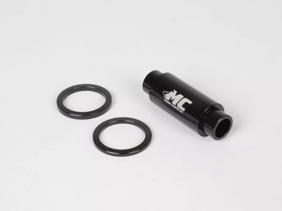 Ombouwset voor voorwiel -MC WHEEL SLEEVE KIT- Zwart- Piaggio Bravo, Ciao, Si, Boxer