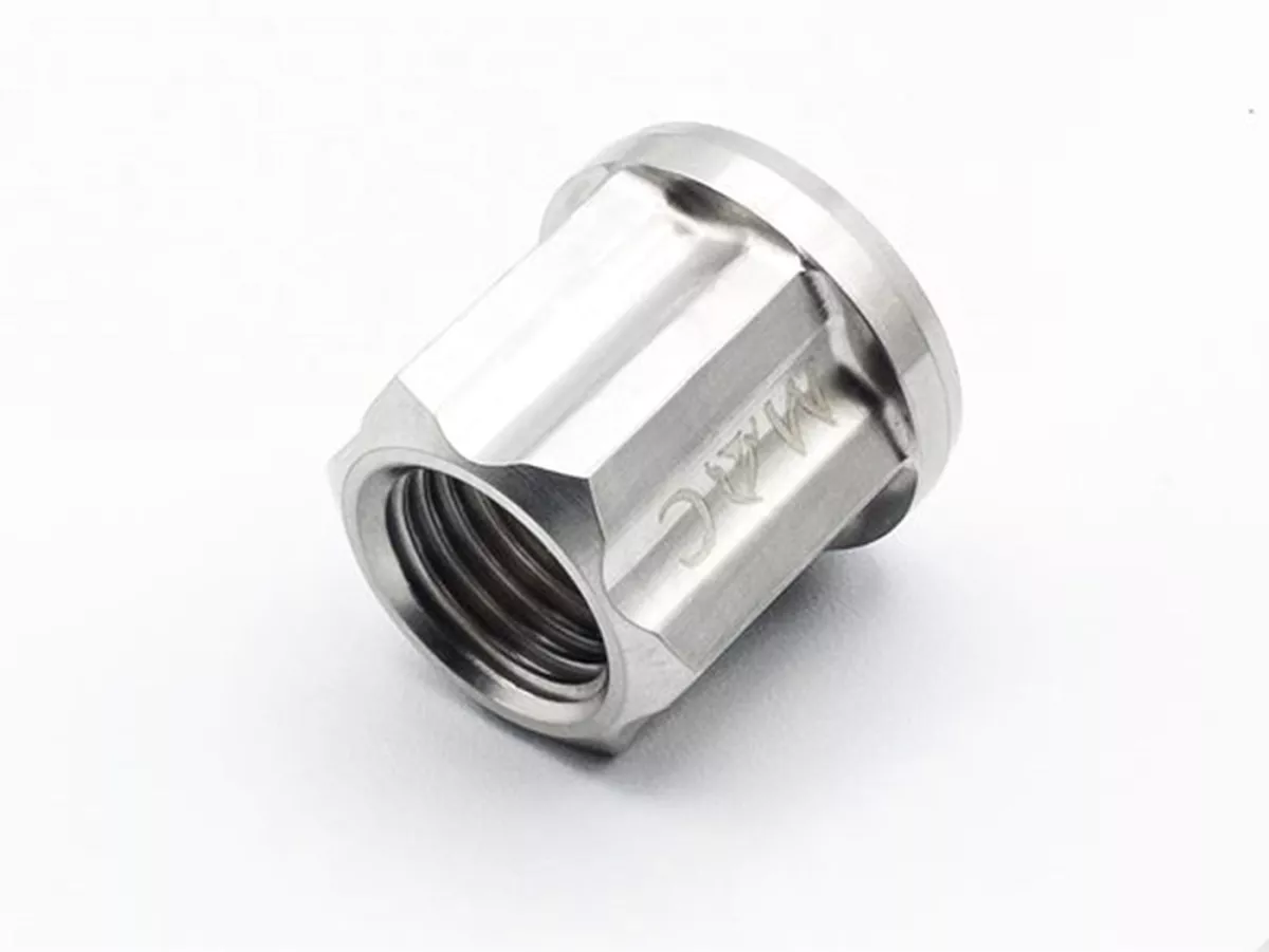 Nut rear wheel axle -MC NUT- stainless steel- Piaggio Ciao, Bravo, Boxer, Si, Grillo