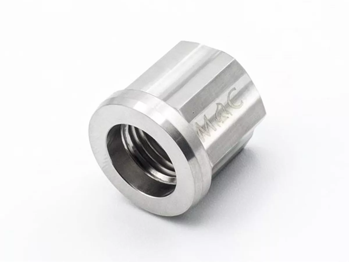 Nut rear wheel axle -MC NUT- stainless steel- Piaggio Ciao, Bravo, Boxer, Si, Grillo