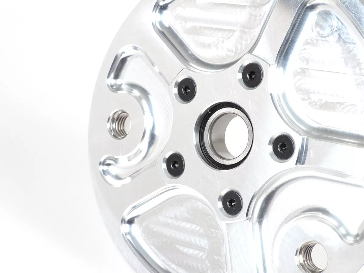 Plaque de roulement roue arrière -MCRWK- Piaggio Boxer 1 et Boxer 2 CNC aluminium