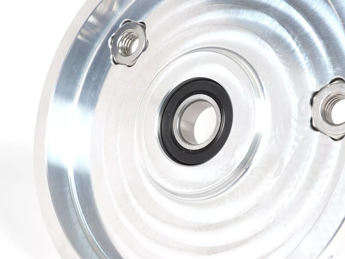 Plaque de roulement roue arrière -MCRWK- Piaggio Boxer 1 et Boxer 2 CNC aluminium