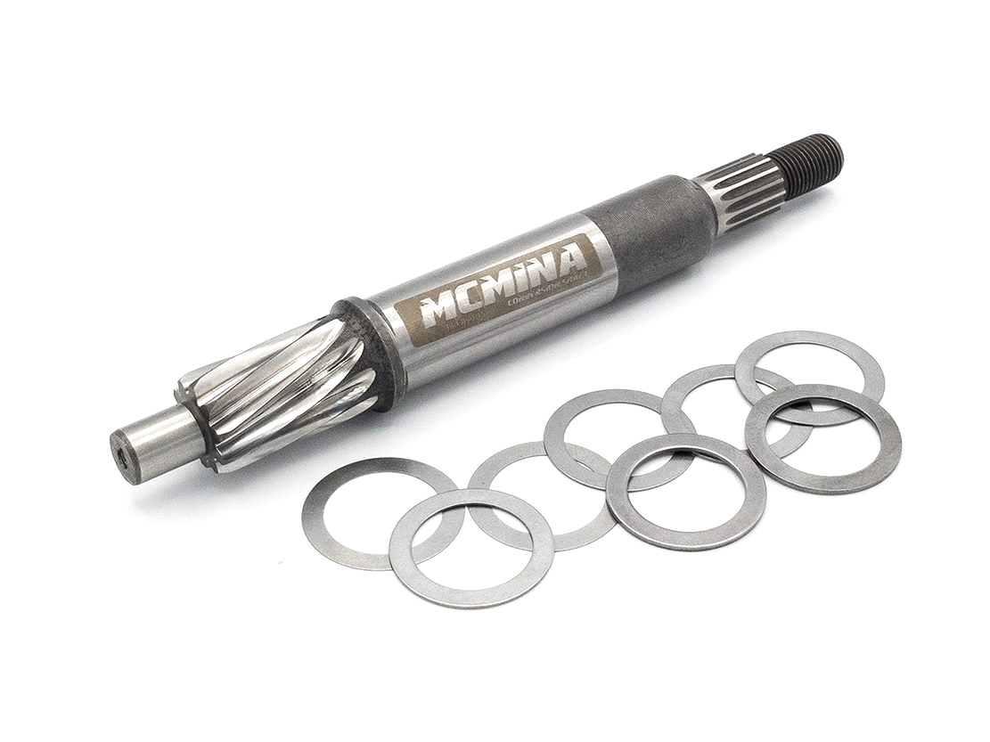 Primary shaft -MCPROPARTS- Piaggio Ciao, Bravo, Si, Boxer MC MINA for vehicles with variator / Minarelli converter 10 teeth oblique