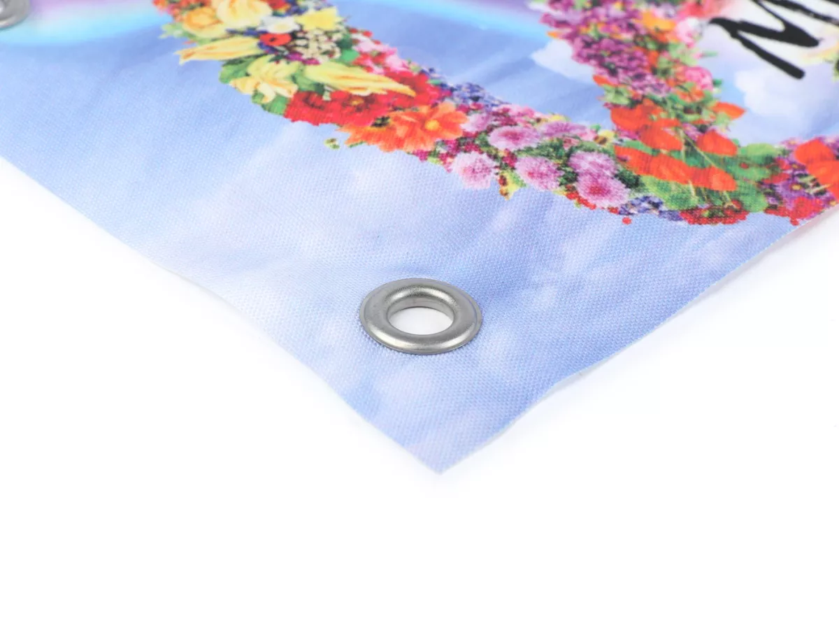 Leg shield banner Scooterists For Peace -UKRAINE- Make Love Not War - 60 x 20 cm