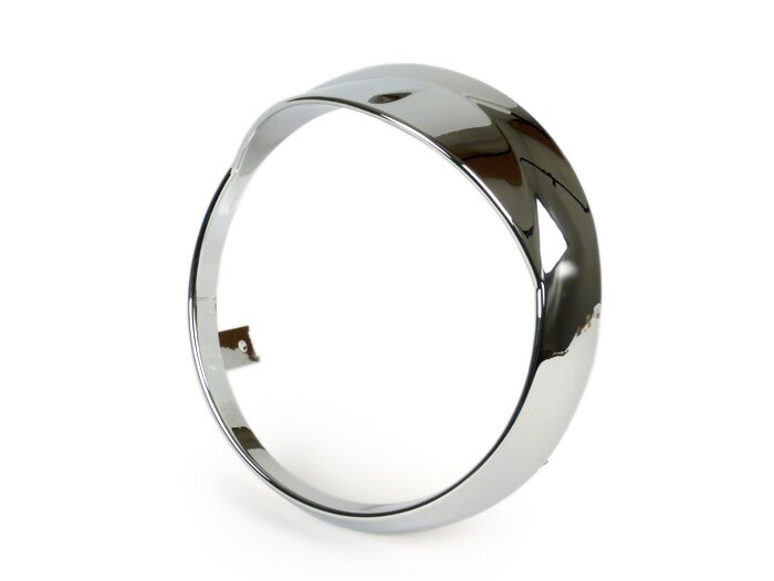 Täckring för strålkastare med skärm -MOTO NOSTRA- Vespa Primavera (2013-) - krom