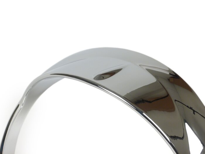 Täckring för strålkastare med skärm -MOTO NOSTRA- Vespa Primavera (2013-) - krom