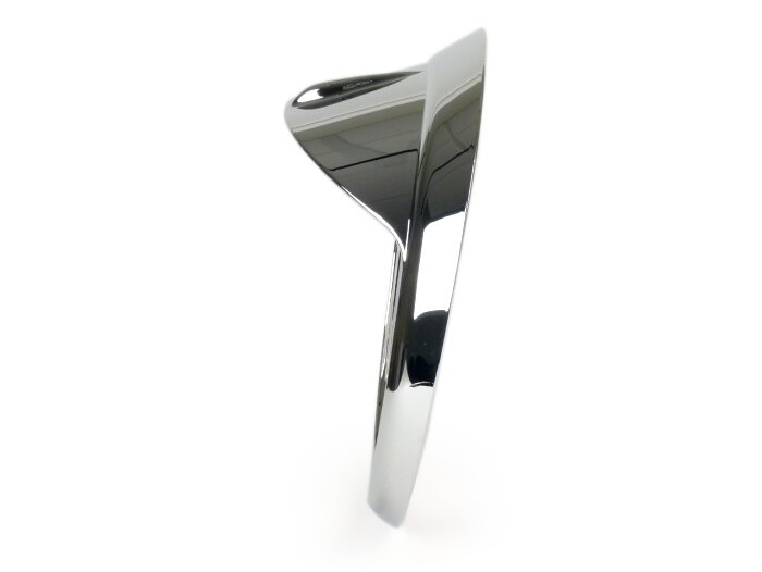 Anello di rifinitura del faro con paraluce -MOTO NOSTRA (-2018)- Vespa GT, GTL, GTS 125-300, GTS 125-300 Super - cromo