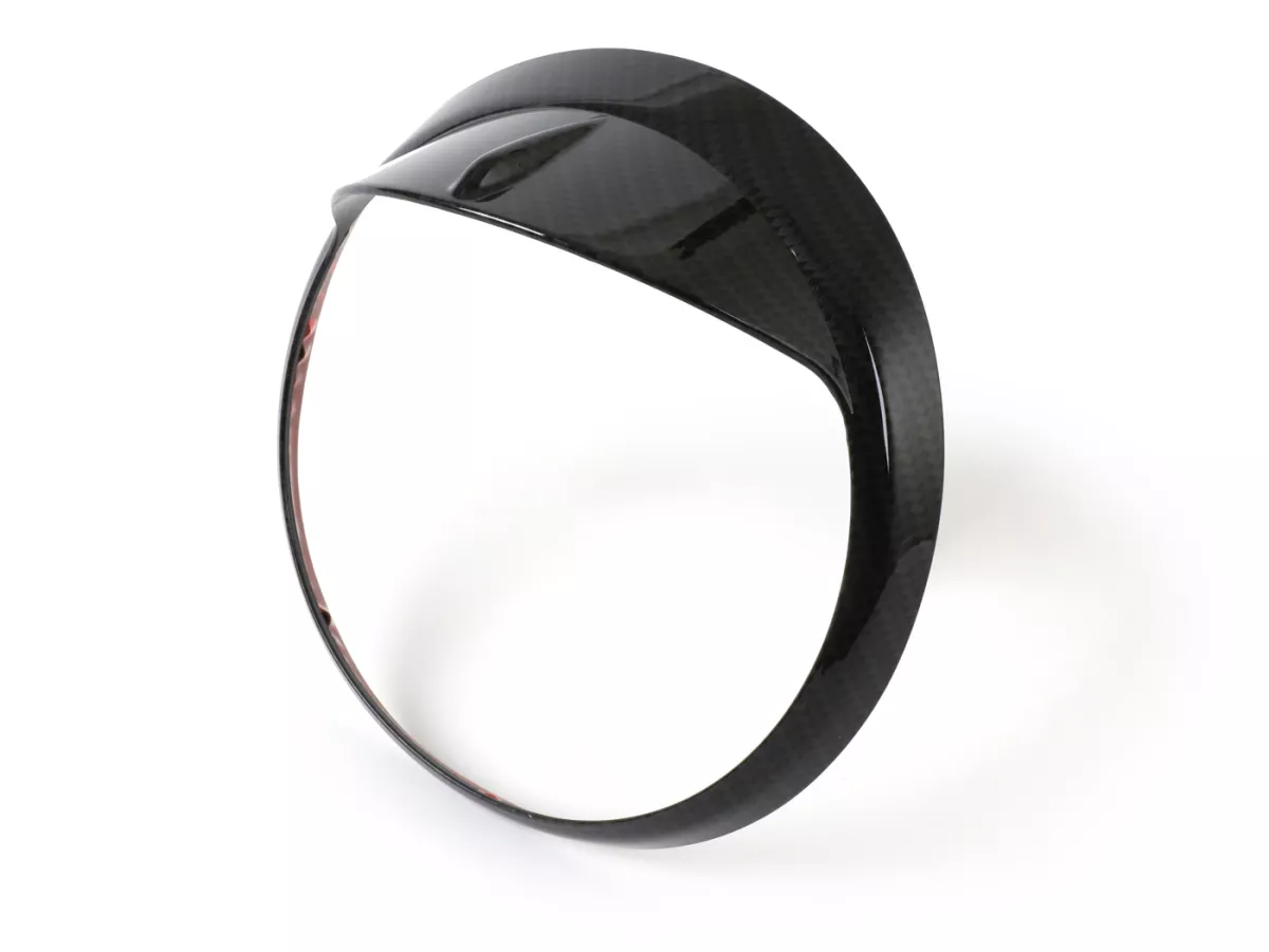 Cincin trim lampu depan dengan peneduh -MOTO NOSTRA (-2018) - Vespa GT, GTL, GTS 125-300, GTS 125-300 Super - gaya karbon