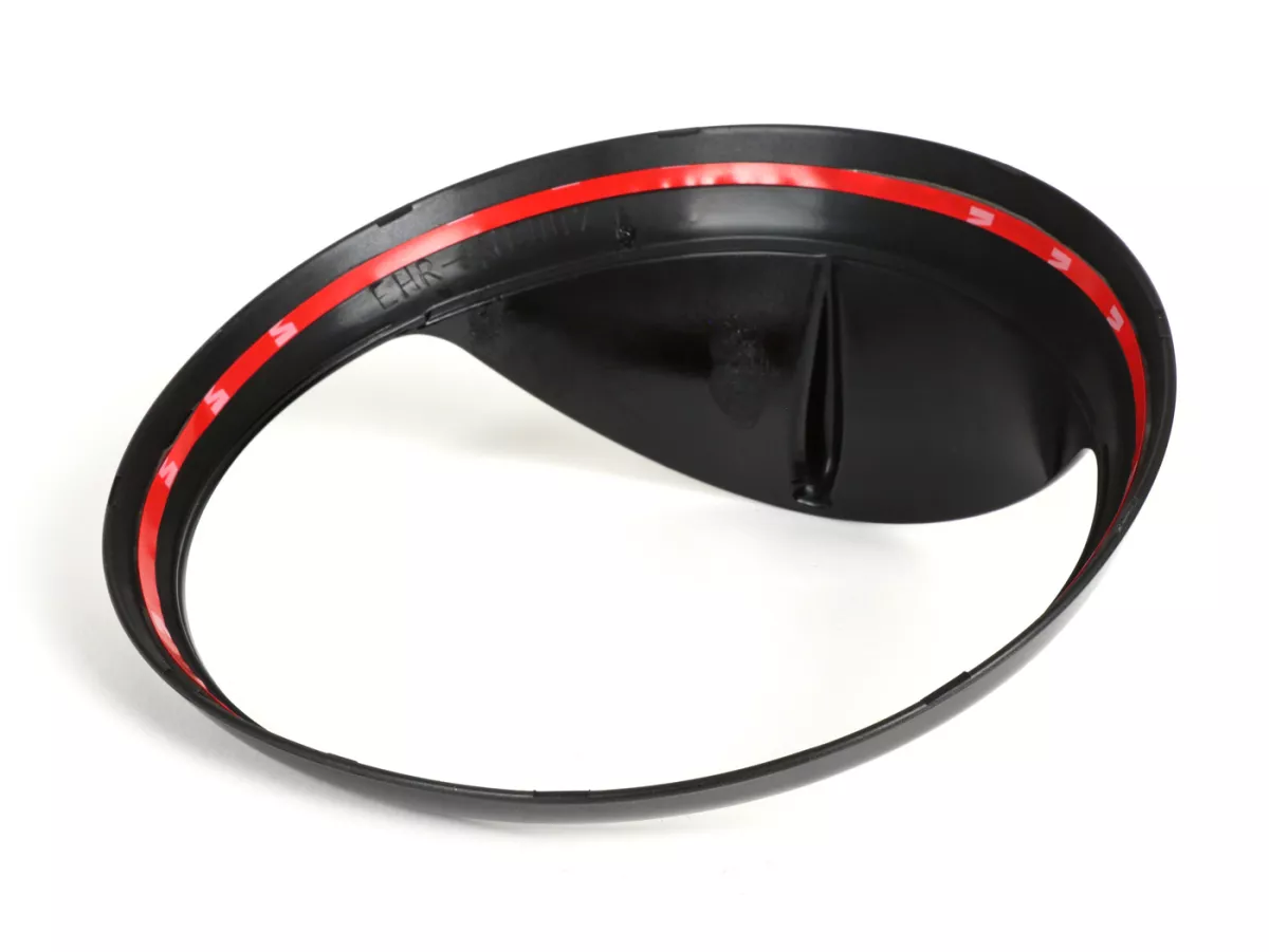 Headlight rim with visor -MOTO NOSTRA (-2018)- Vespa GT, GTL, GTS 125-300, GTS 125-300 Super - shiny black