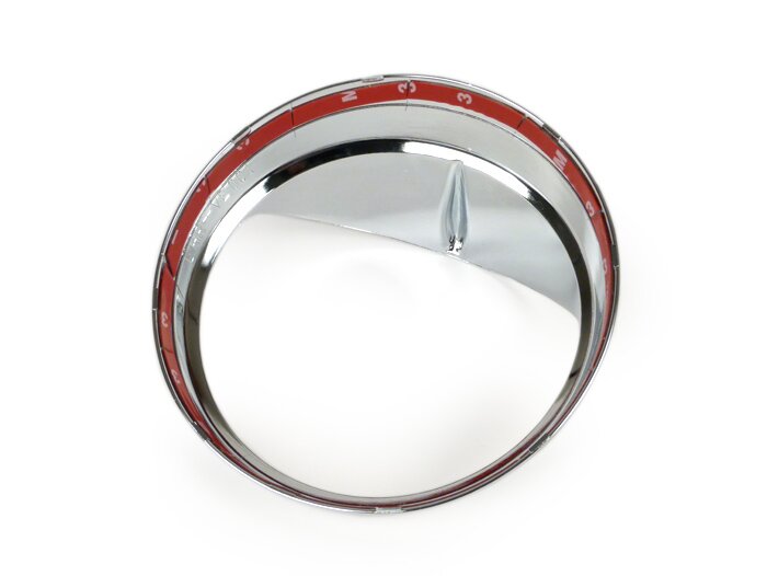 Koplamp sierring met kap -MOTO NOSTRA- Vespa LX 50, LX 125, LX 150, GTV, GT60 125-300 - chroom