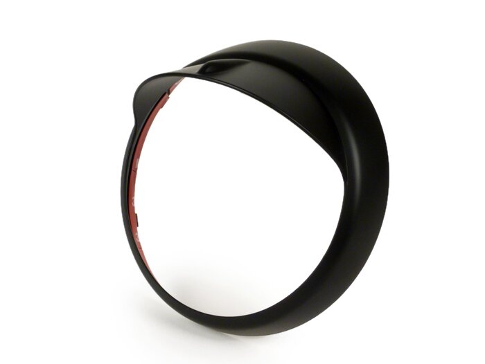 Cincin trim lampu depan dengan naungan -MOTO NOSTRA- Vespa LX 50, LX 125, LX 150, GTV, GT60 125-300 - matt hitam