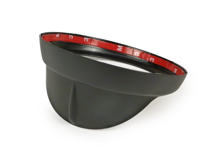Cincin trim lampu depan dengan naungan -MOTO NOSTRA- Vespa LX 50, LX 125, LX 150, GTV, GT60 125-300 - matt hitam