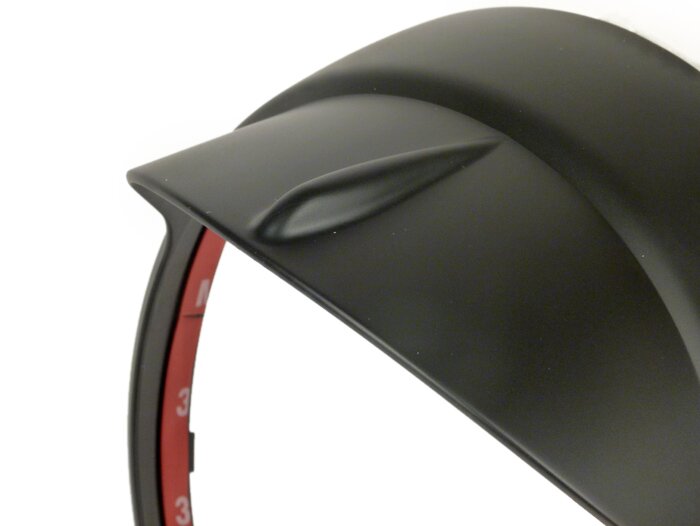 Cincin trim lampu depan dengan naungan -MOTO NOSTRA- Vespa LX 50, LX 125, LX 150, GTV, GT60 125-300 - matt hitam