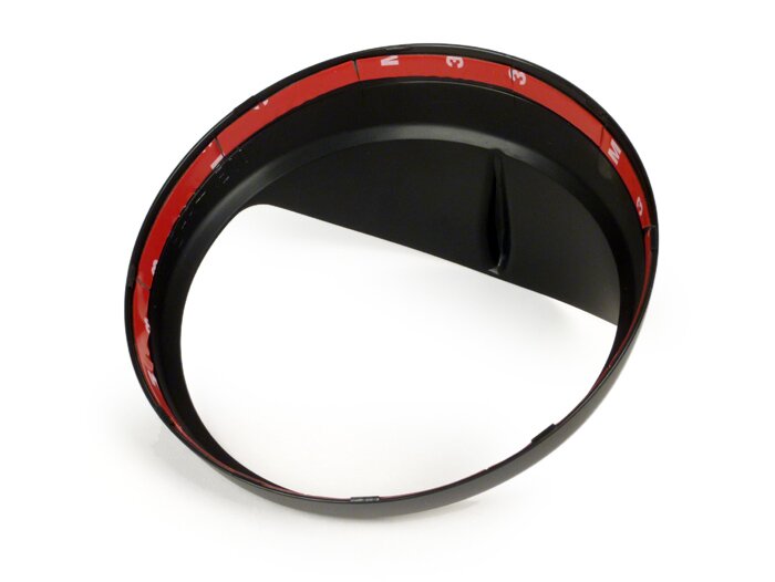 Cincin trim lampu depan dengan naungan -MOTO NOSTRA- Vespa LX 50, LX 125, LX 150, GTV, GT60 125-300 - matt hitam