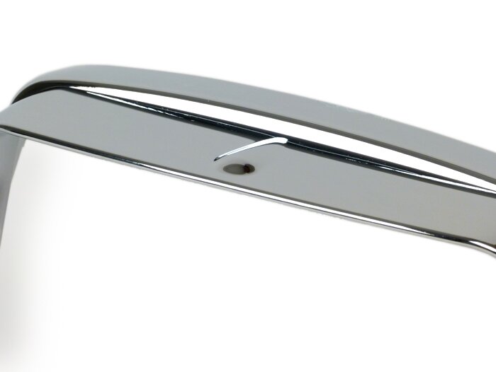 Headlight rim with visor -MOTO NOSTRA- Vespa S50, S125, S150 - chrome