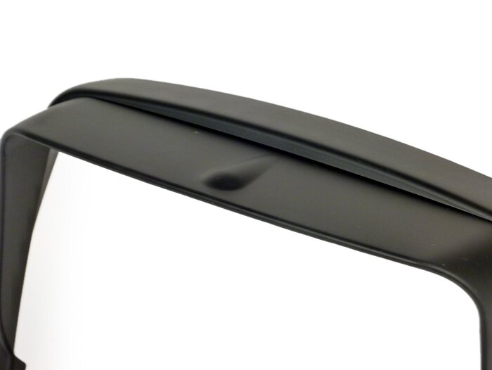 Cincin trim lampu depan dengan naungan -MOTO NOSTRA- Vespa S50, S125, S150 - matt hitam