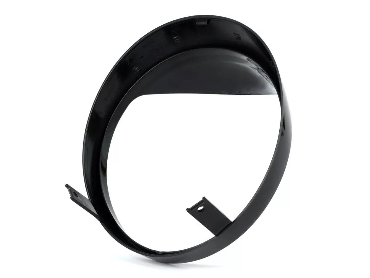 Aro embellecedor de faro con pantalla -MOTO NOSTRA- Vespa GTS 300 HPE (2019-2022), GTS 125 IGET (2019-2022) - negro brillante